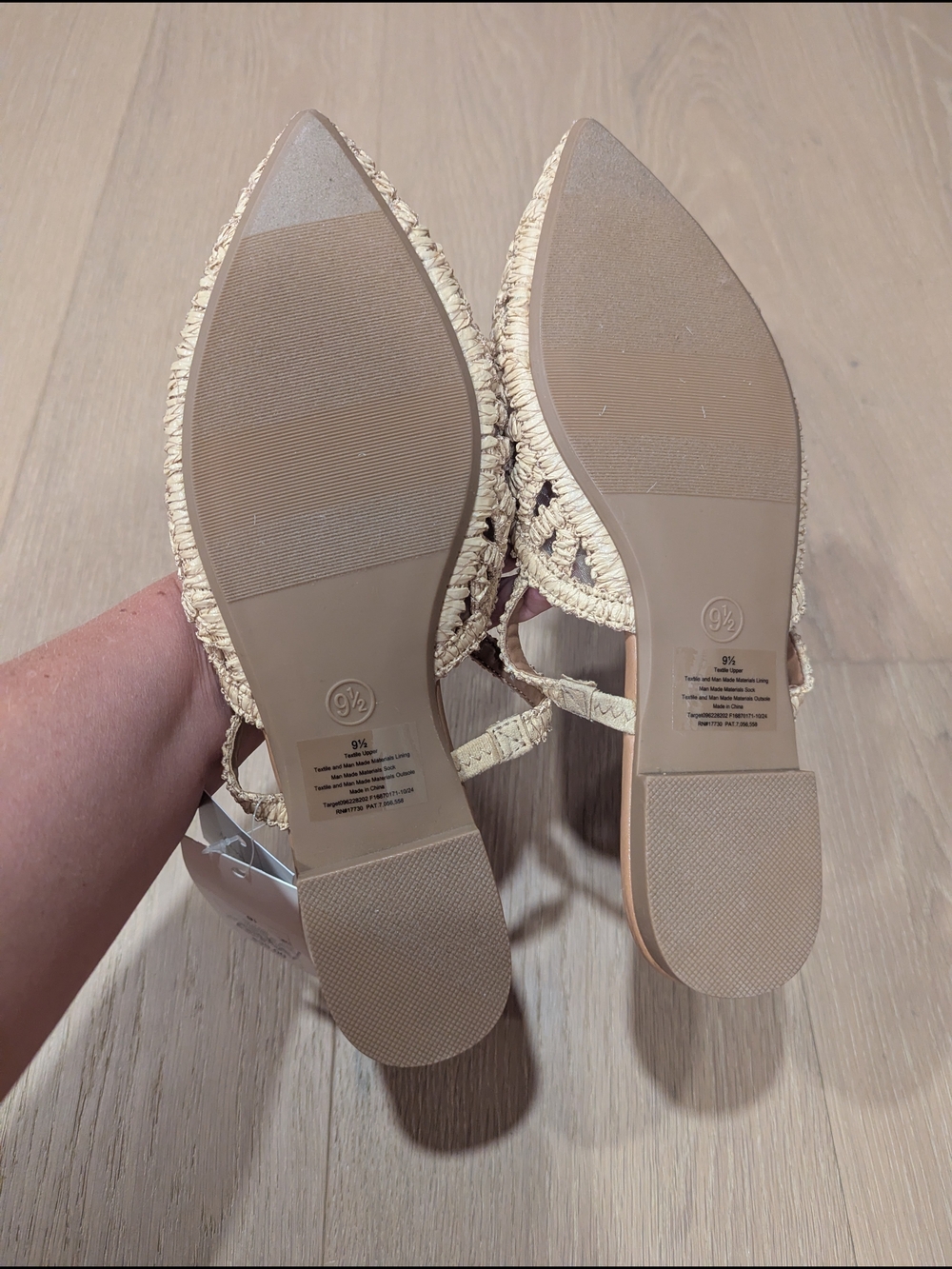 a new day Natural Woven Pointed-Toe Mule with Strap - Picture 6 of 10